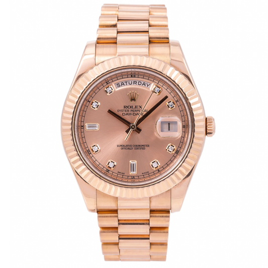 Rolex Day-Date 41mm Factory Diamond Dial Presidential
